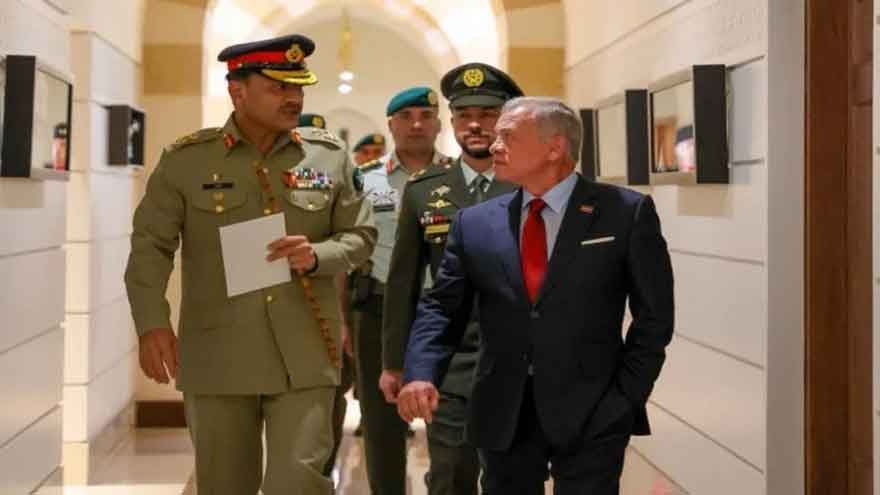 Field Marshal Asim Munir meets Jordanian King to strengthen defence ties