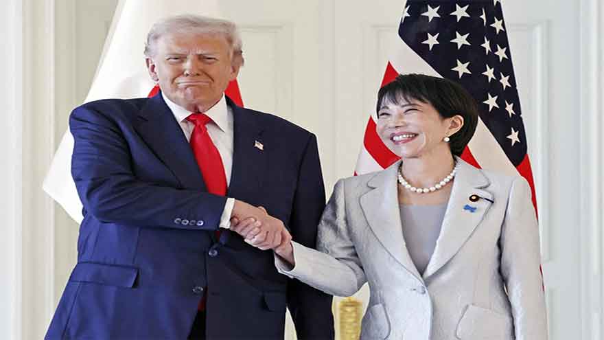 Trump bonds with Japan's new prime minister and says her nation is delivering on US investments