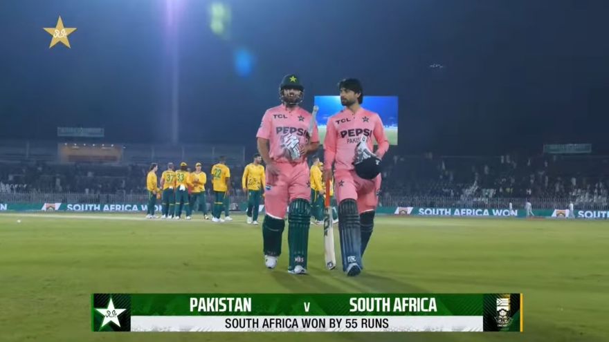 South Africa dominate in Rawalpindi as Pakistan lose first T20I by 55 runs