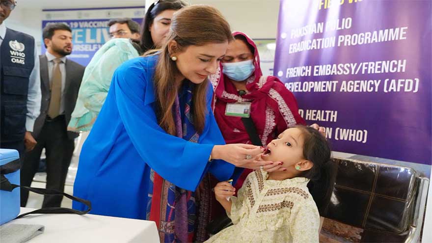 GPEI names PM's focal person on polio Ayesha Raza as country's first 'Gender Champion'