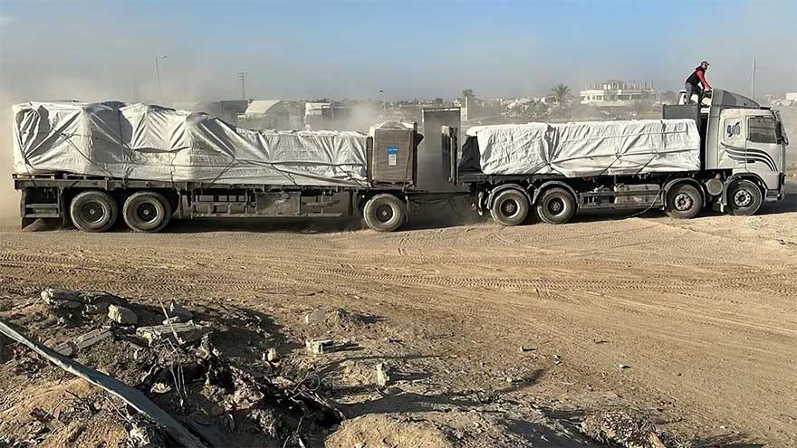 Gaza aid delivery surges since ceasefire, but more NGO access needed: UN