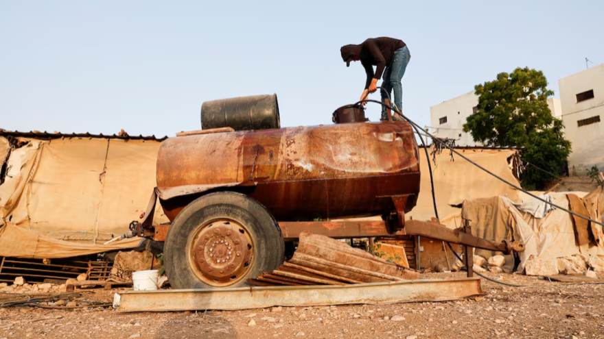 In the Israeli-occupied West Bank, Palestinian taps run dry