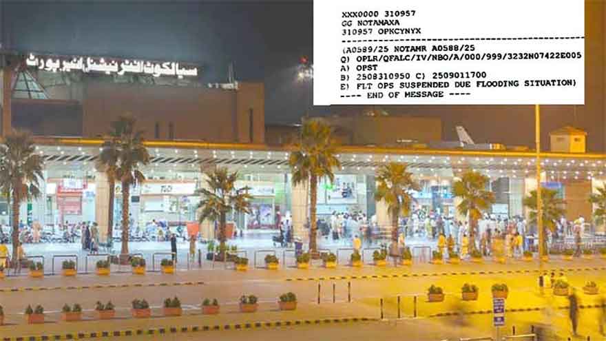 Flight operations back on track at Sialkot Airport after flood disruption