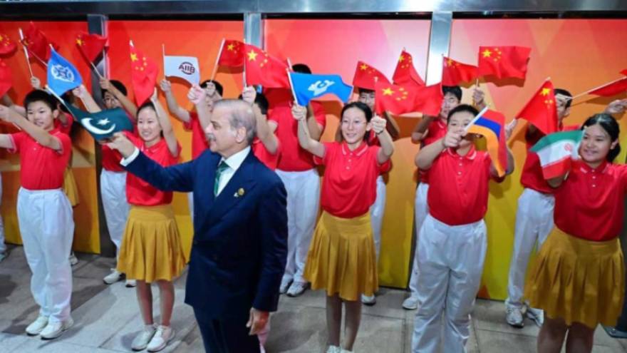 PM Shehbaz reaches Beijing by bullet train after SCO summit