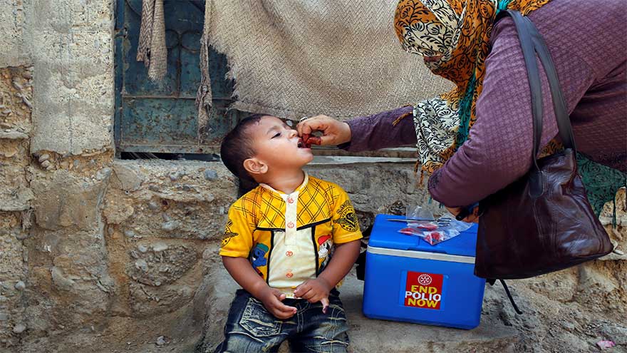 Polio immunisation campaign launched in 99 high-risk districts