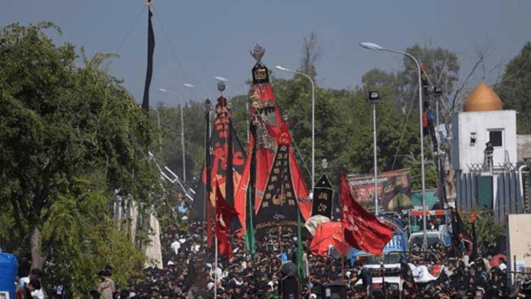 ملک بھر میں چُپ تعزیے کے جلوس، راستے بند، سکیورٹی ہائی الرٹ