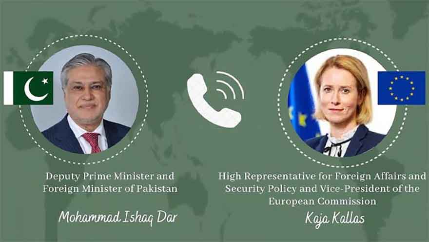 EU envoy calls Ishaq Dar, expresses solidarity with flood victims