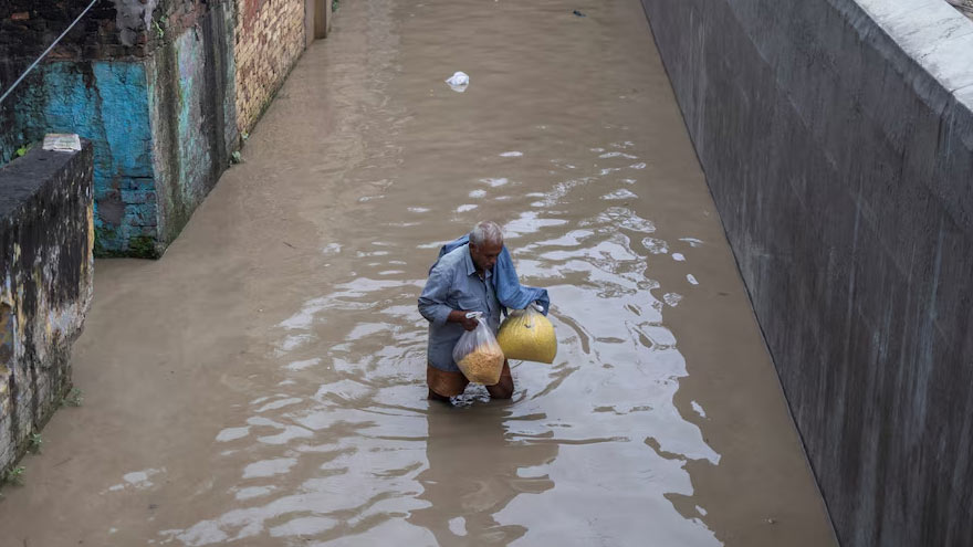 Heavy rain lashes northern India, Yamuna river breaches danger mark in Delhi