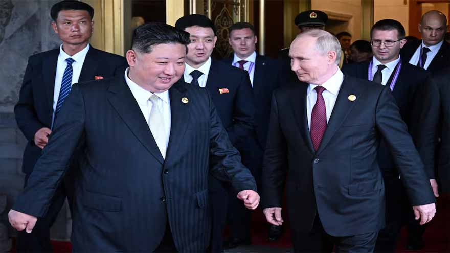Putin invites North Korea's Kim to Russia after holding talks in Beijing with him