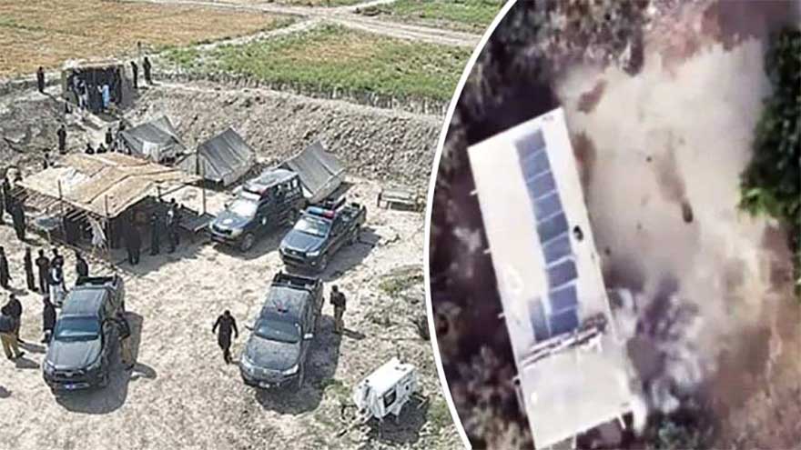 Punjab police drones destroy hideouts of Katcha area robbers