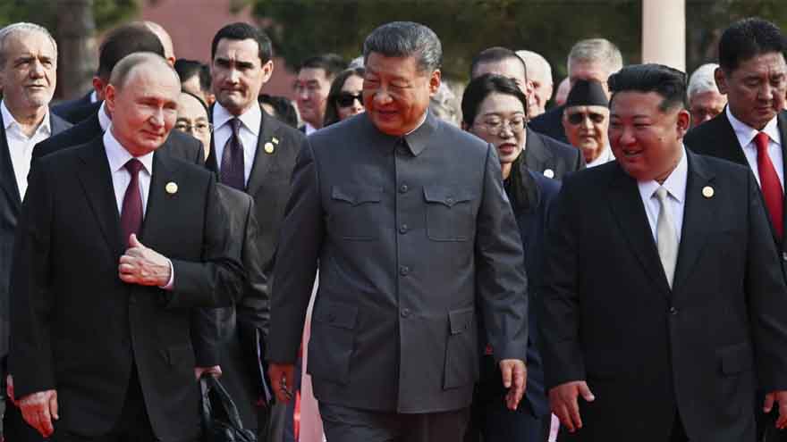 A summit and parade in China may signal a geopolitical shift. They might also be political jockeying