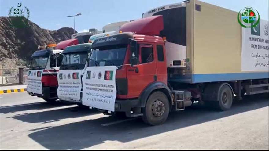 Pakistan sends relief supplies to quake-hit Afghanistan