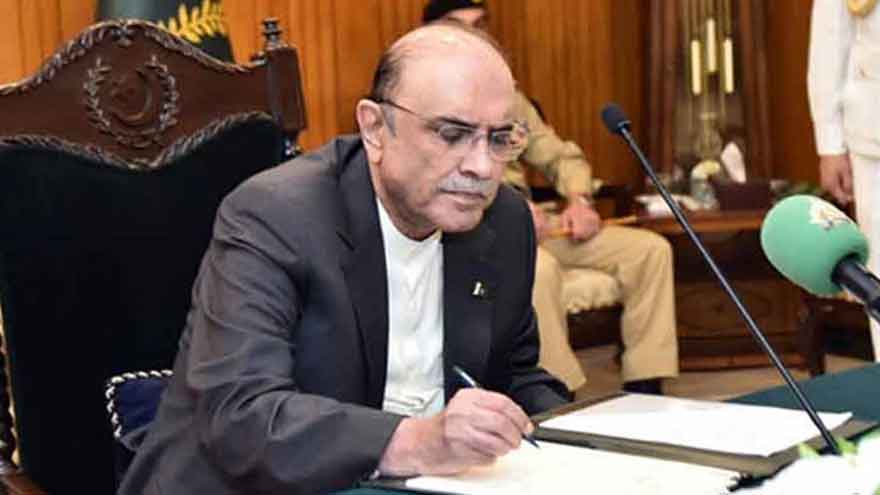 President Zardari assents to anti-dumping duties amendment bill
