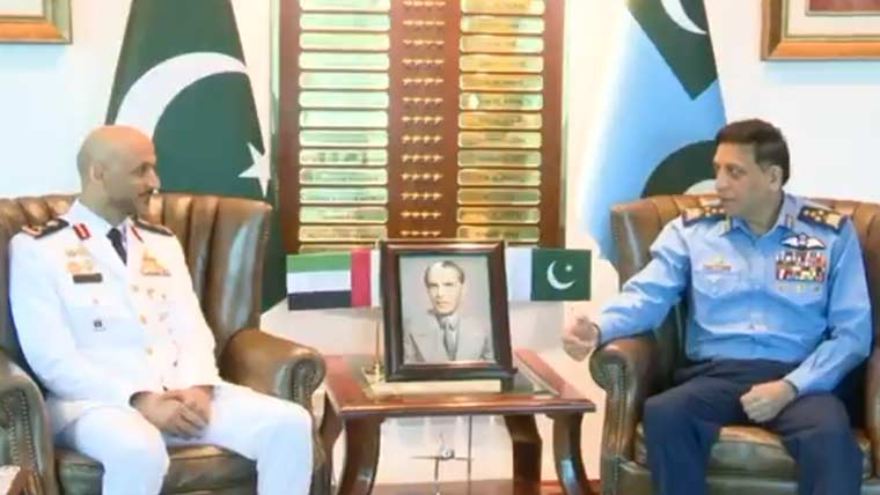 UAE naval commander meets Pakistan Air Chief in Islamabad