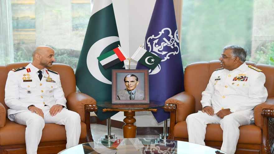 UAE naval chief meets Pakistani counterpart, discusses regional security