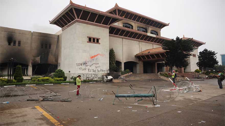 Soldiers patrol Nepal's capital after two days of deadly protests