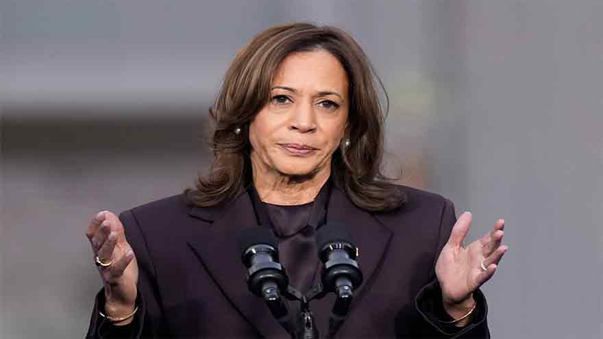 Kamala Harris slams Biden US presidential re-election bid as 'recklessness'