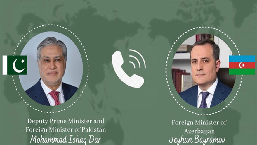 Ishaq Dar, Azerbaijan FM discuss regional, int'l developments