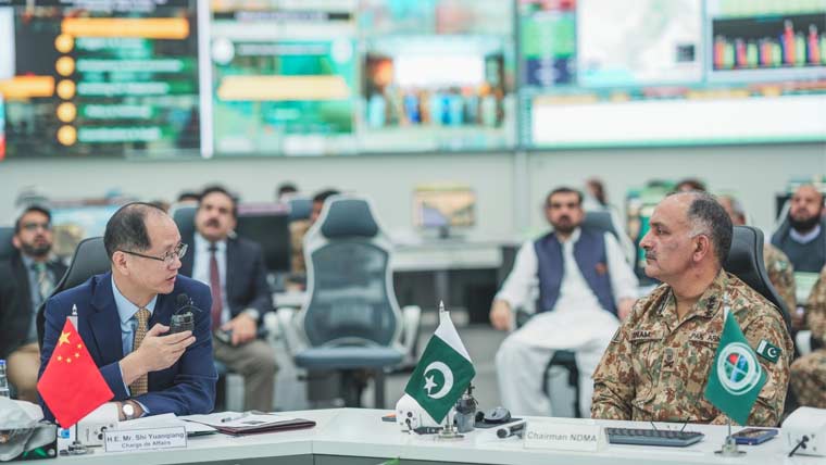 چینی ناظم الامور کا این ڈی ایم اے کا دورہ، متاثرین کیلئے تعاون کی یقین دہانی