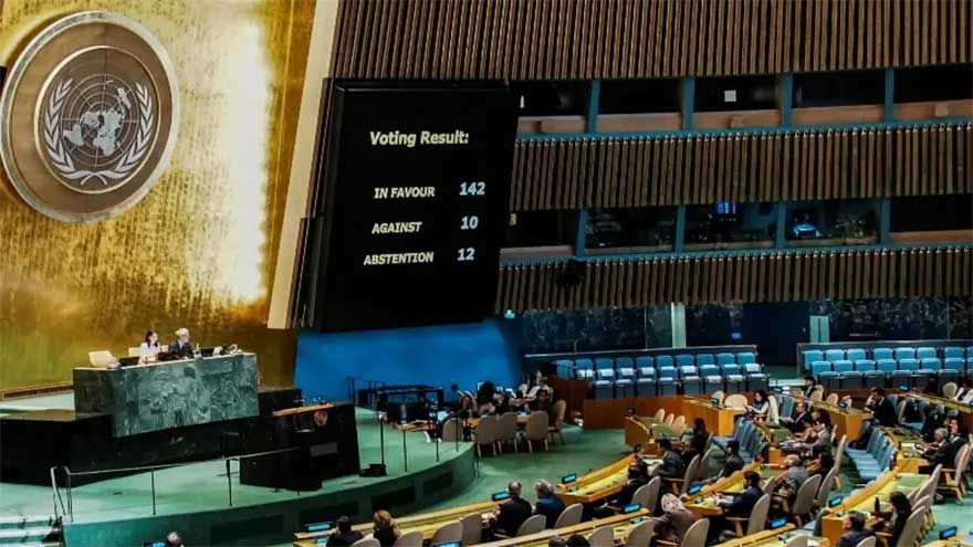 UN General Assembly votes for Hamas-free Palestinian state