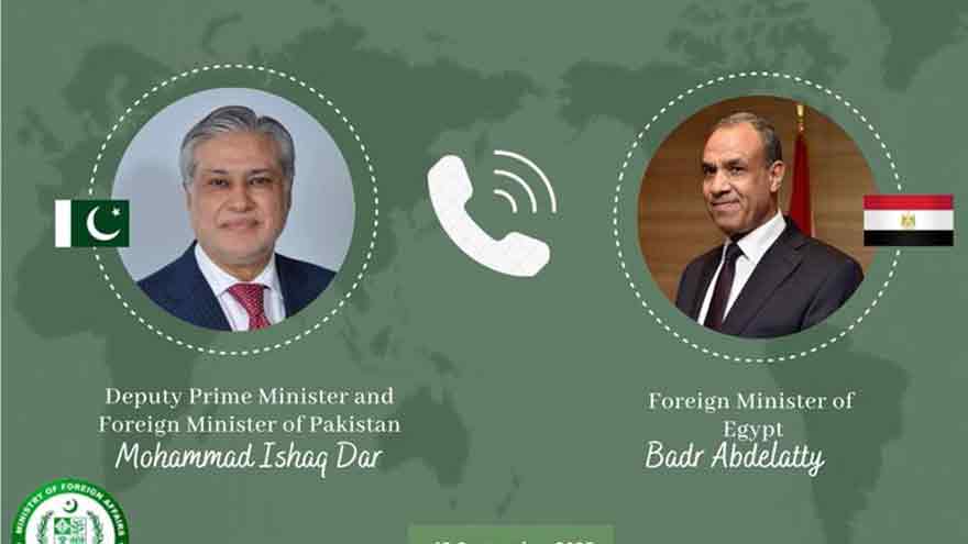 Dar, Egyptian FM condemn Israel's illegal strikes on Doha