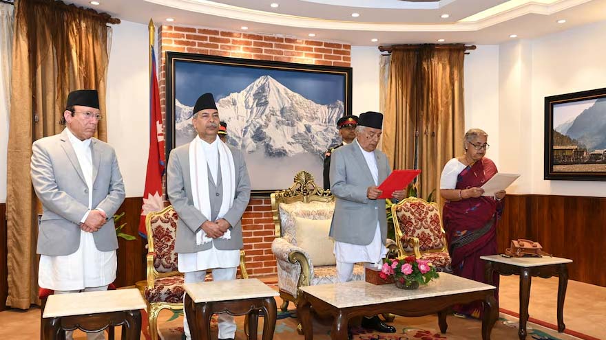 Nepal sets March elections after naming interim prime minister
