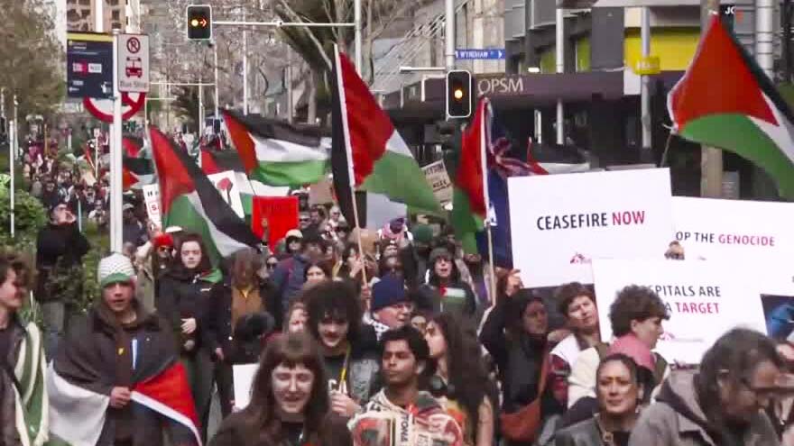 Tens of thousands join pro-Palestinian march in New Zealand's biggest city