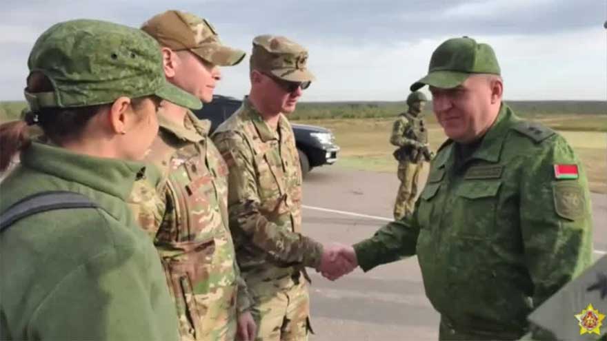 US military officers pay surprise visit to Belarus to observe war games with Russia