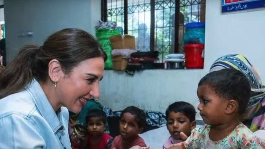 US Chargé d'Affaires Natalie Baker visits Kasur flood relief camps