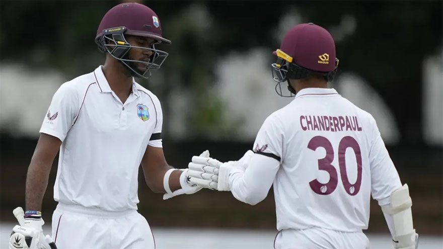Brathwaite out, Chanderpaul in for WI's Test tour of India