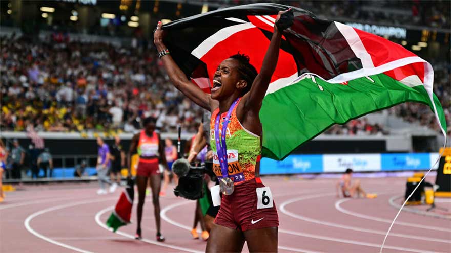 Kipyegon sparkles, Tinch's time away pays off with world gold