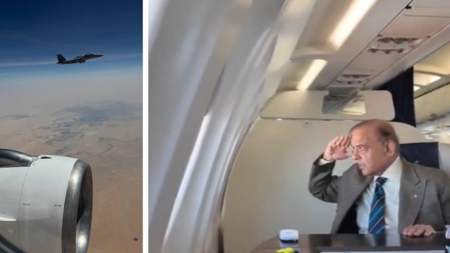 Saudi Arabia welcomes PM Shehbaz Sharif with F-15 fighter jet escort