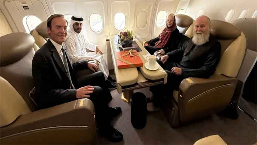 British couple freed by Taliban after Qatari mediation, official says