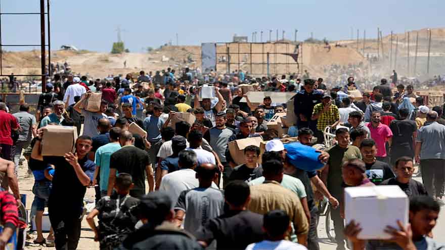 Israel presses ahead with Gaza City assault, displaced Palestinians panic