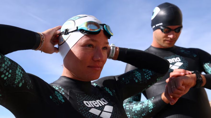 French couple plan three-month relay swim across the Atlantic