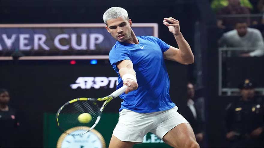 Fritz blitzes Alcaraz as Team World take big lead in Laver Cup