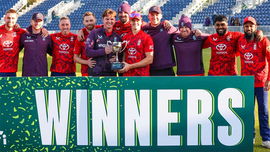 Cox fires England to T20 series win in Ireland