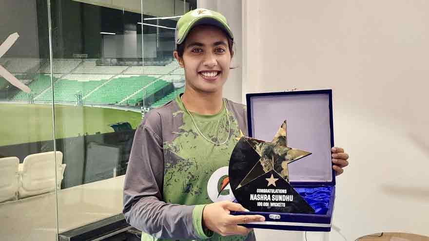 Nashra Sandhu becomes fastest Pakistani cricketer to get 100 ODI wickets