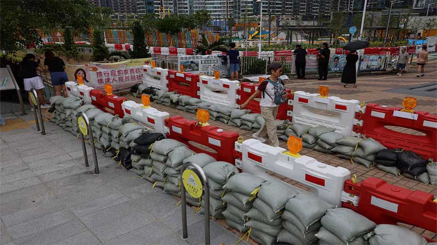 Hong Kong shuts down ahead of world's biggest typhoon this year