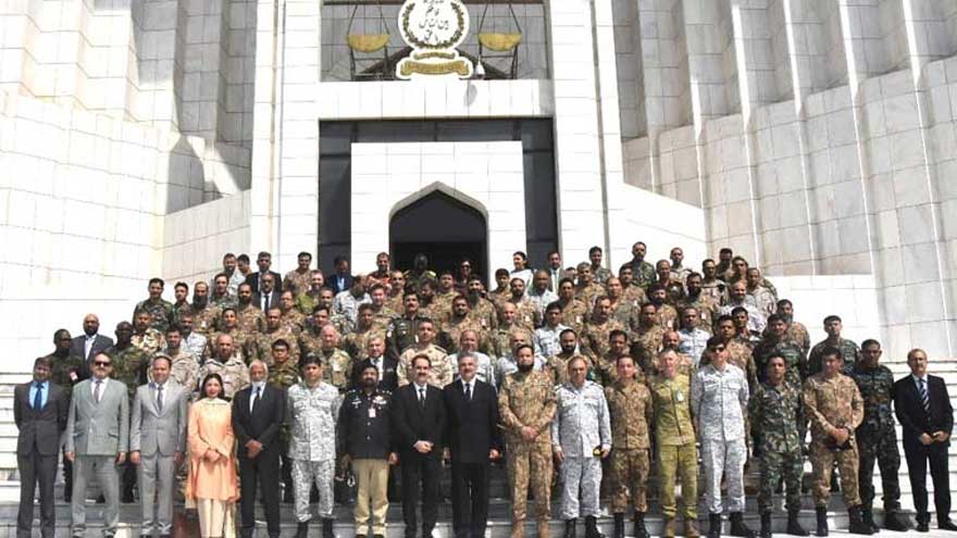 National security course delegation visits Supreme Court