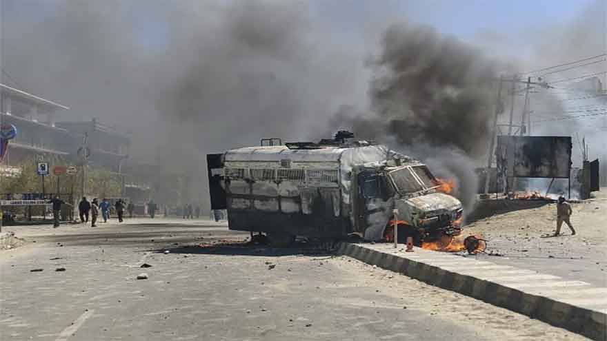 Dozens injured in remote Ladakh after protesters seeking self-rule clash with India police