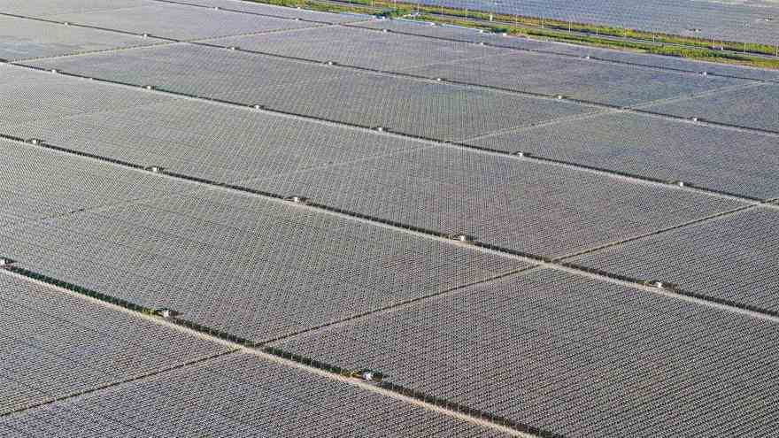 Glimmering sea of solar as China expands desert installation