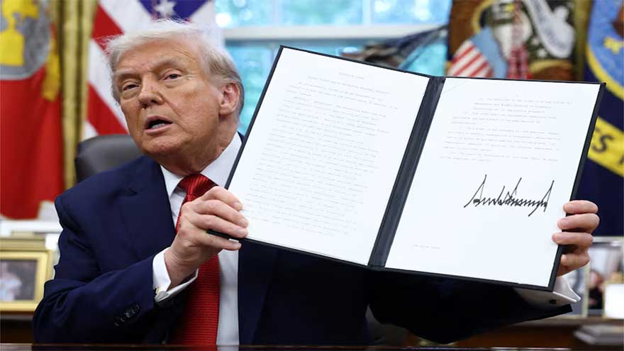 Trump signs order declaring TikTok sale ready and values it at $14 billion