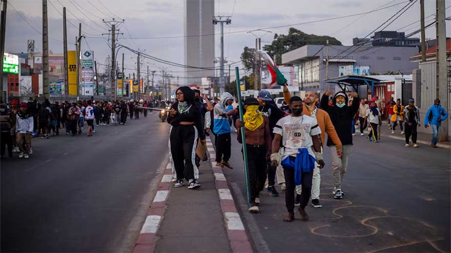Curfew declared in Madagascar capital after violent protests