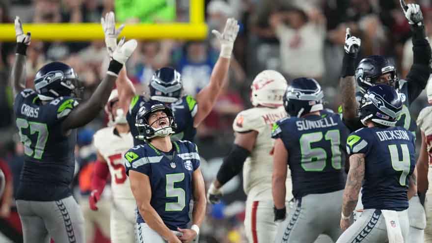 Jason Myers boots 52-yard FG on final play, lifting Seahawks to 23-20 win over Cardinals