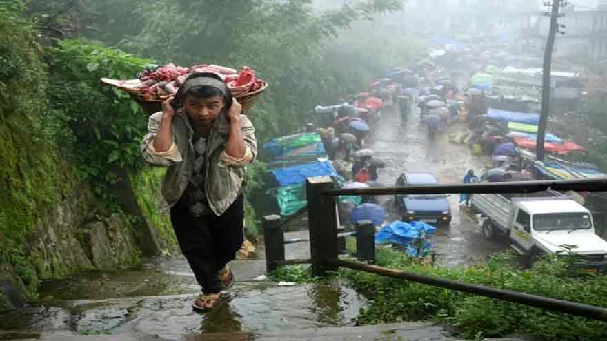 Which is the world's rainiest region