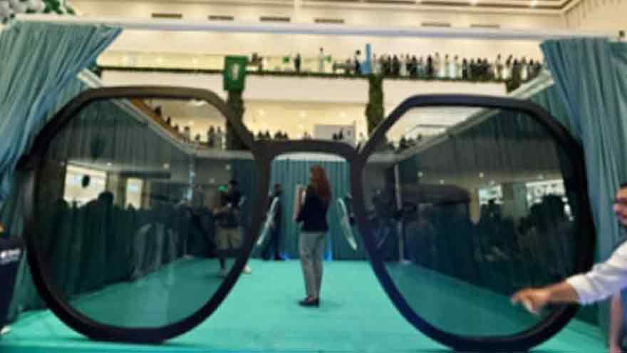 Saudi Arabia unveils world's largest sunglasses