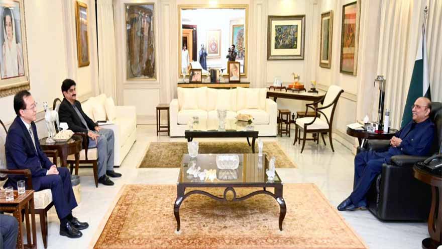 President Zardari welcomes launch of CPEC Phase-II