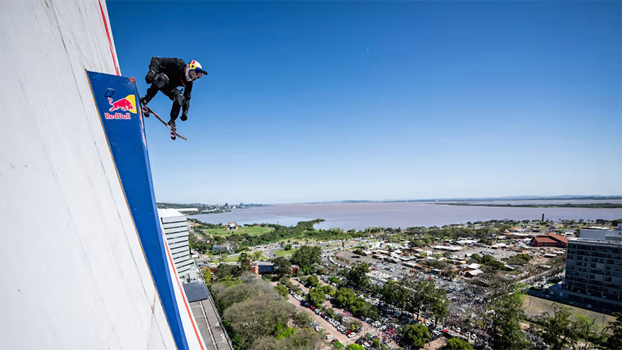 'Almost impossible': Brazilian skater Sandro Dias makes history on mega ramp