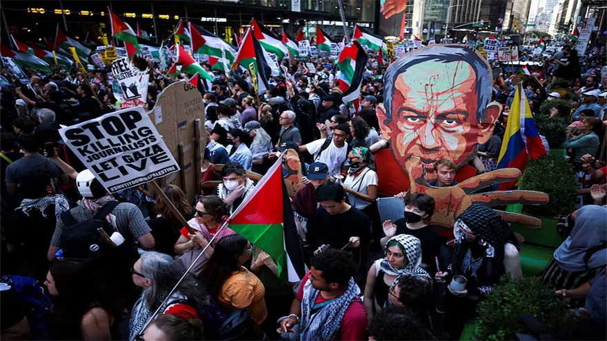 Netanyahu visit sparks New York City protests